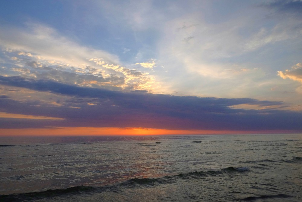 Sunset Landscape on the Baltic Sea