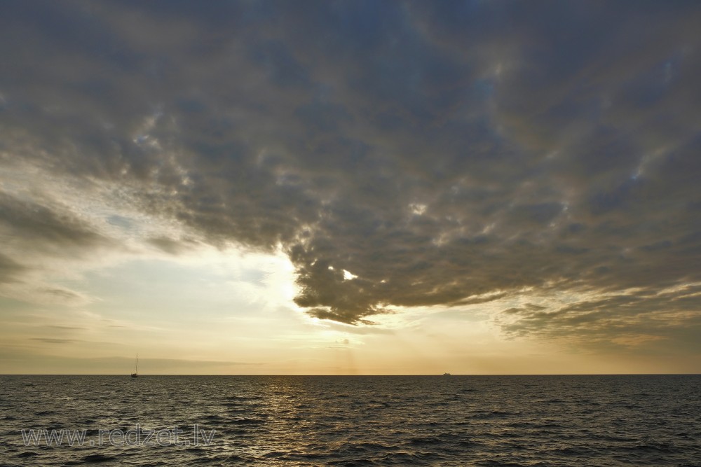 Rīta ainava Rīgas jūras līcī