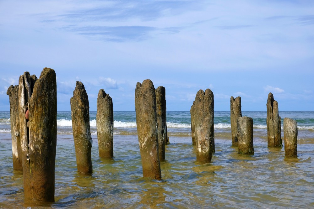 Pier on Ventspils Seaside