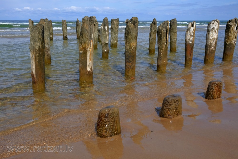 Pier on Ventspils Seaside