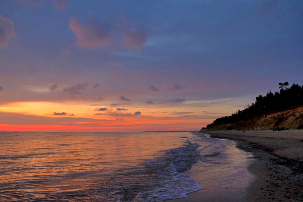 Jūras ainava pēc saulrieta