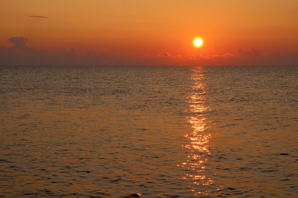 Saullēkts Baltijas jūrā