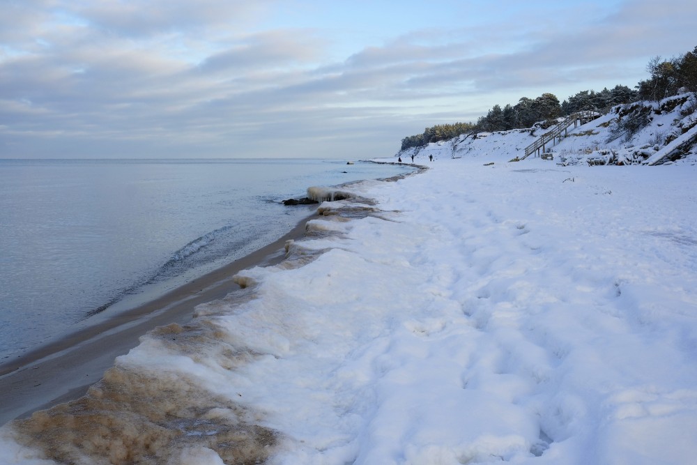 Staldzene Beach in Winter