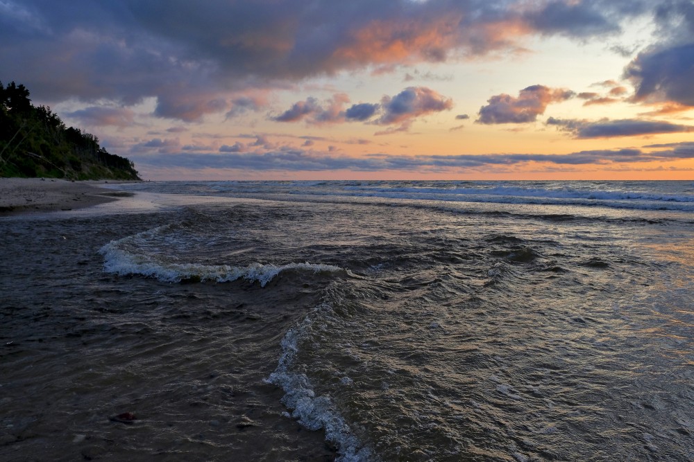 Sunset Landscape on the Baltic Sea