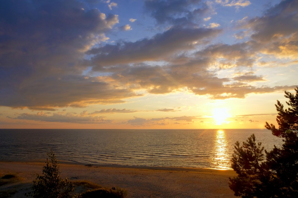 Sunset in the Gulf of Riga