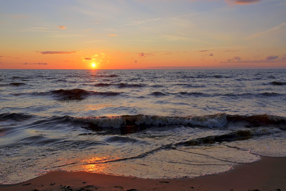 Saulriets Rīgas jūras līcī