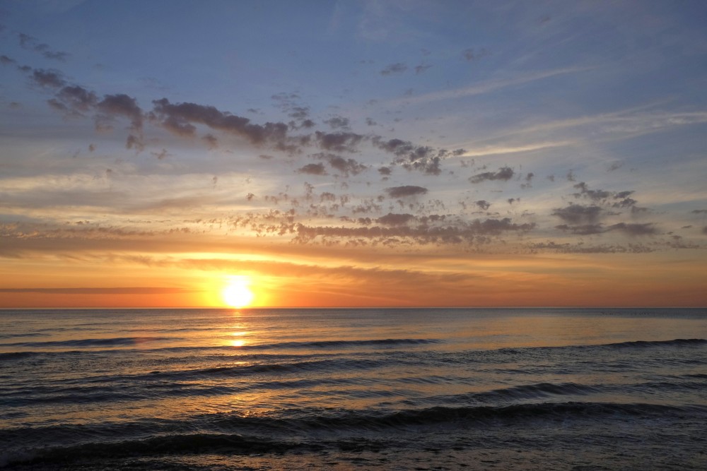 Sunset in the Baltic Sea, Gorgeous Sky