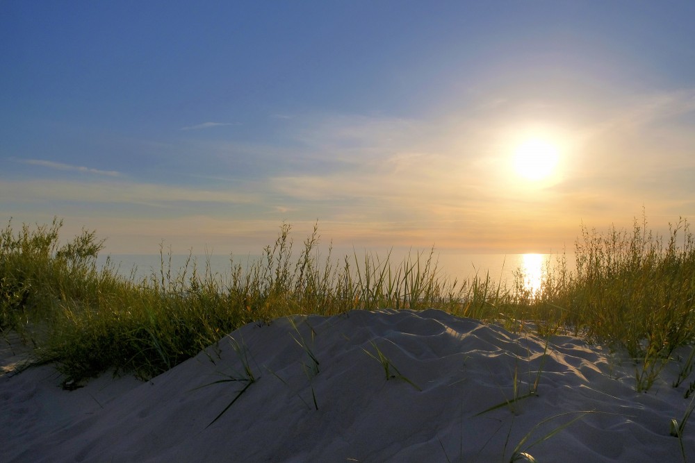 Saulriets Baltijas jūrā