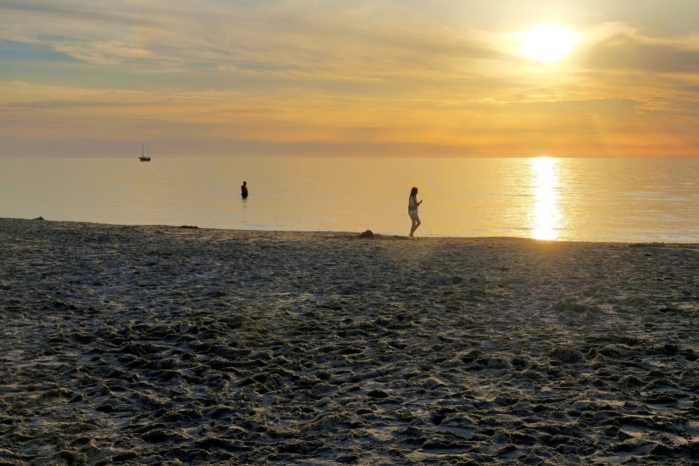 Saulriets Baltijas jūrā