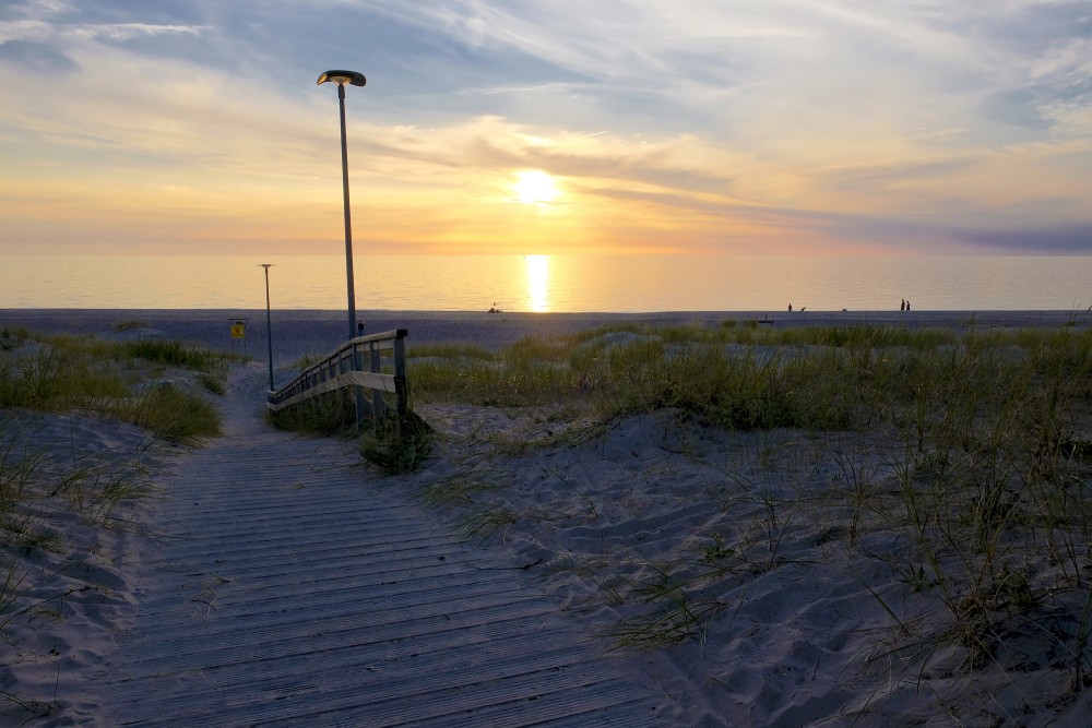 Ventspils Beach at Sunset