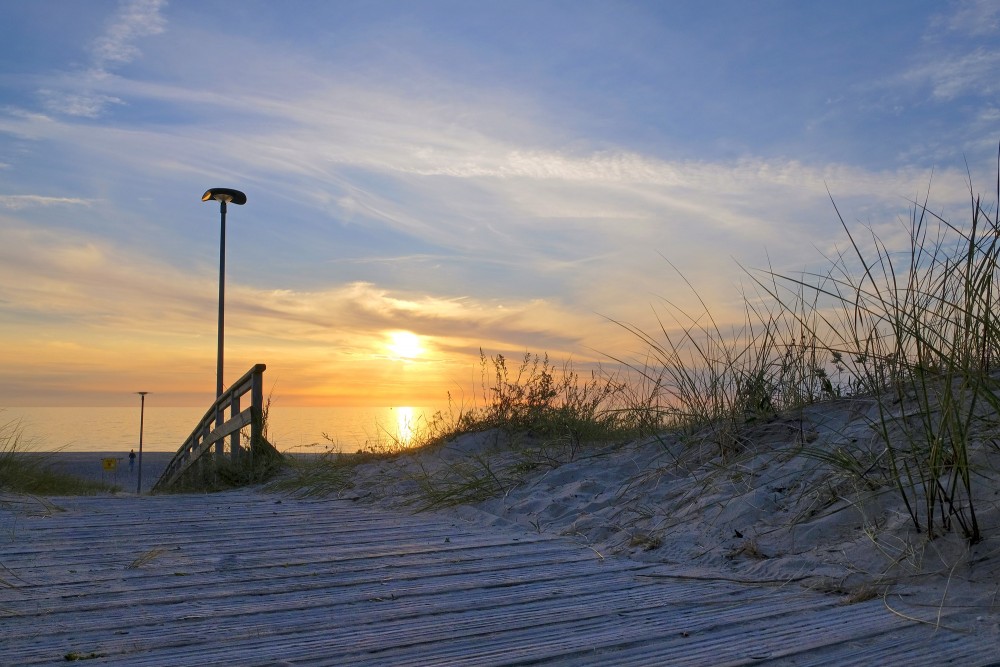 Saulriets Baltijas jūrā, Ventspils pludmale
