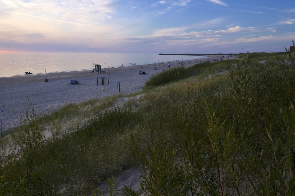 View from the Dunes to Ventspils Beach