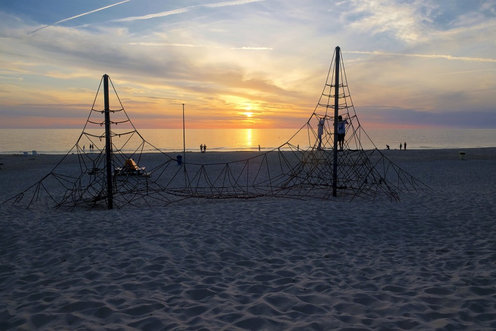 Saulriets Ventspils pludmalē
