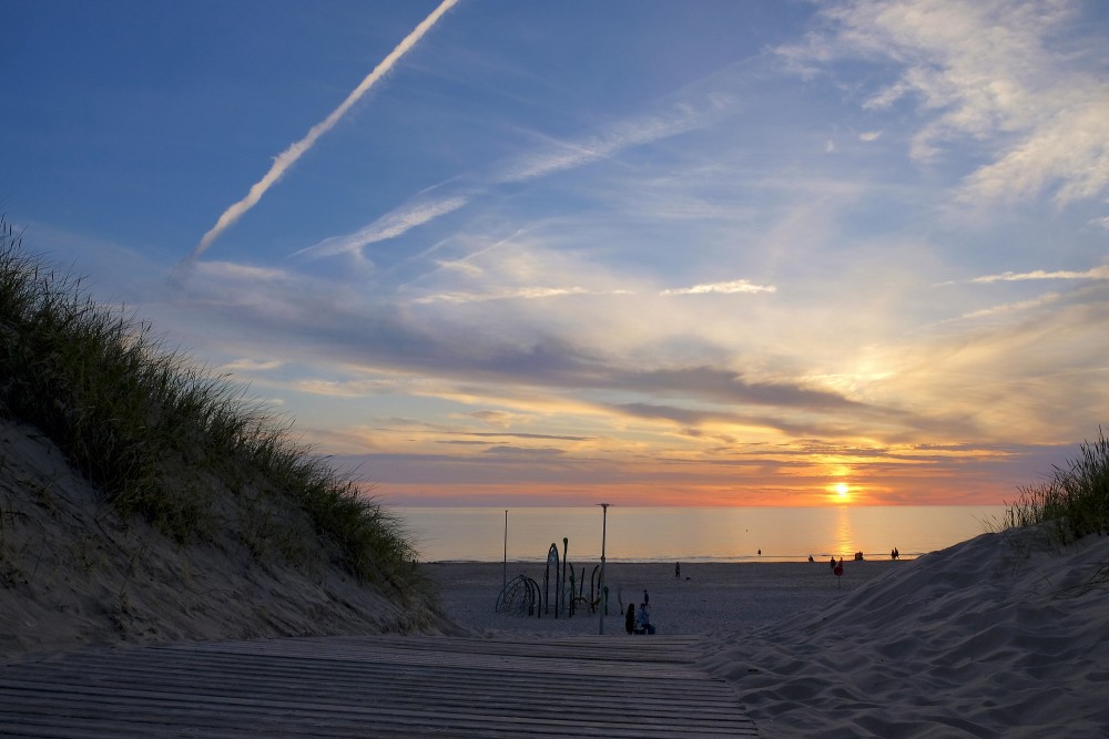 Saulriets Ventspils pludmalē