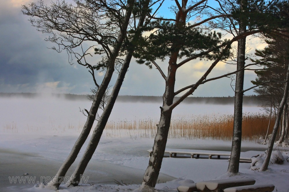 Būšnieku Lake in Winter