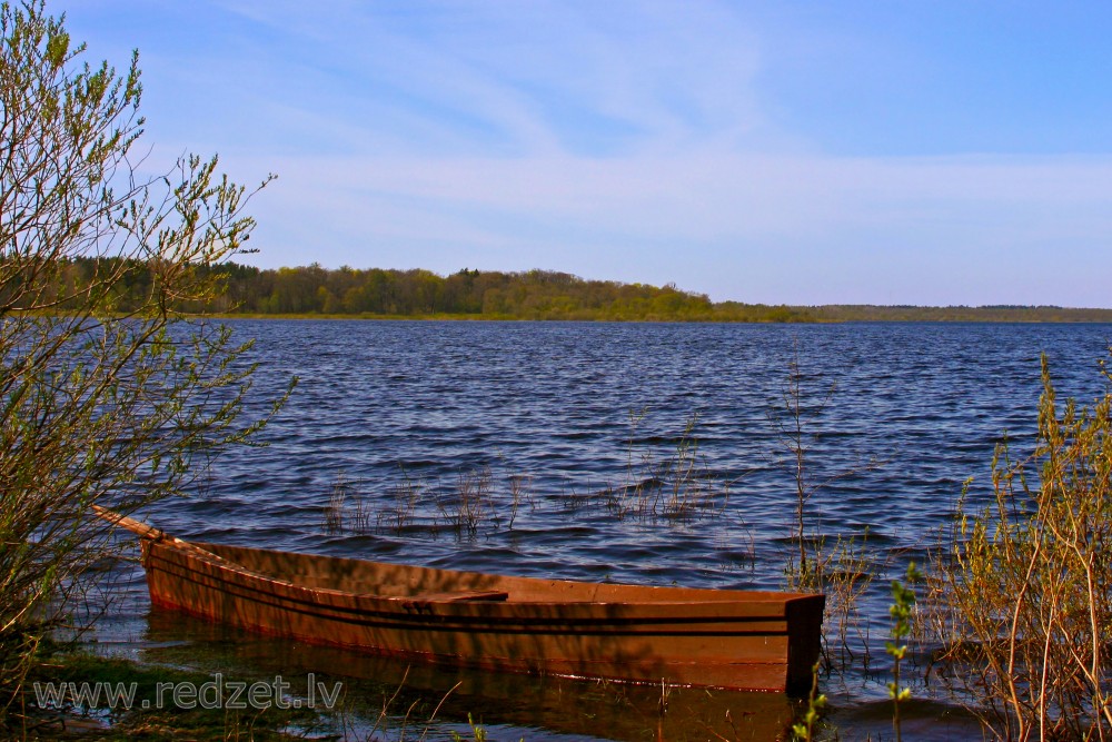 Lake Burtnieks in a Spring