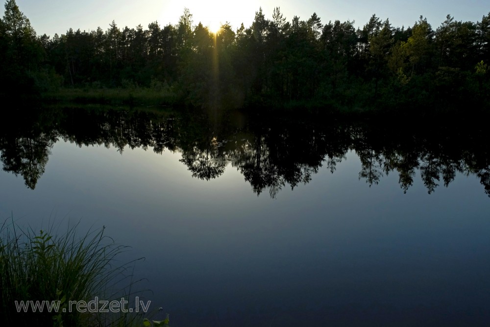 Pēterezers Lake In Evening