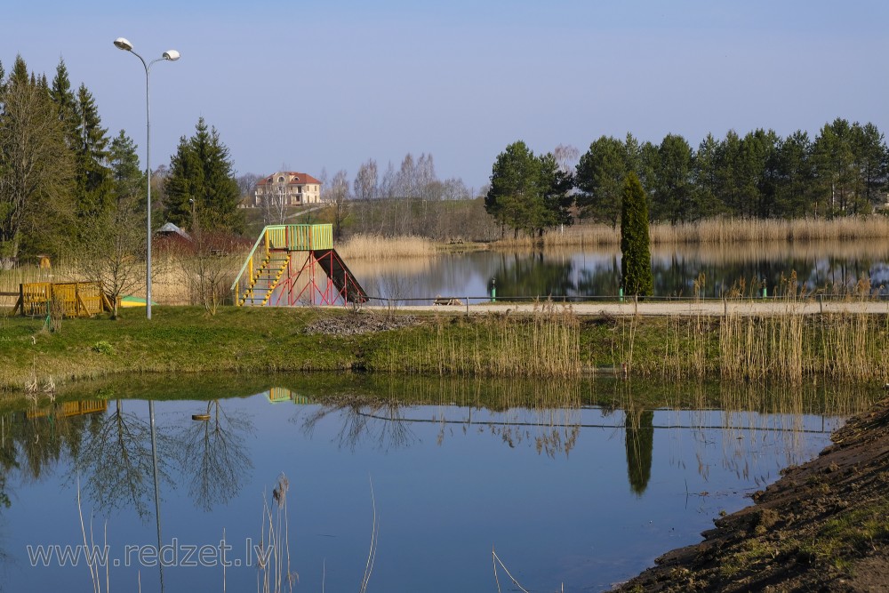 Millponds in Recreation Complex "Kaupēna Dzirnavas" (Kaupēna Mill) and Swimming Place