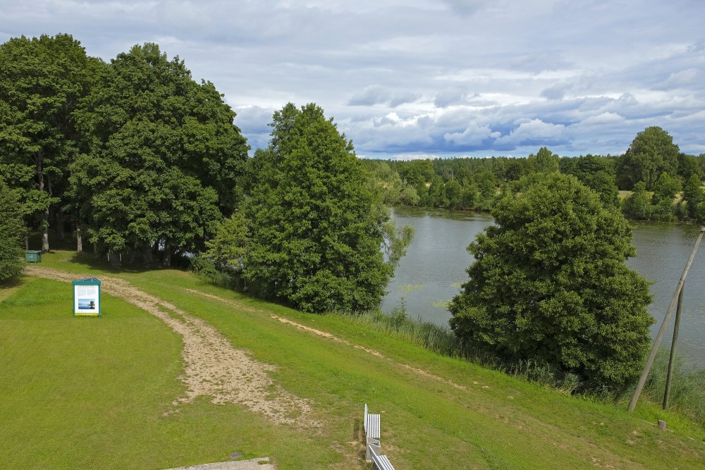 View of the Ungurpils Mill-lake from the Observation Tower
