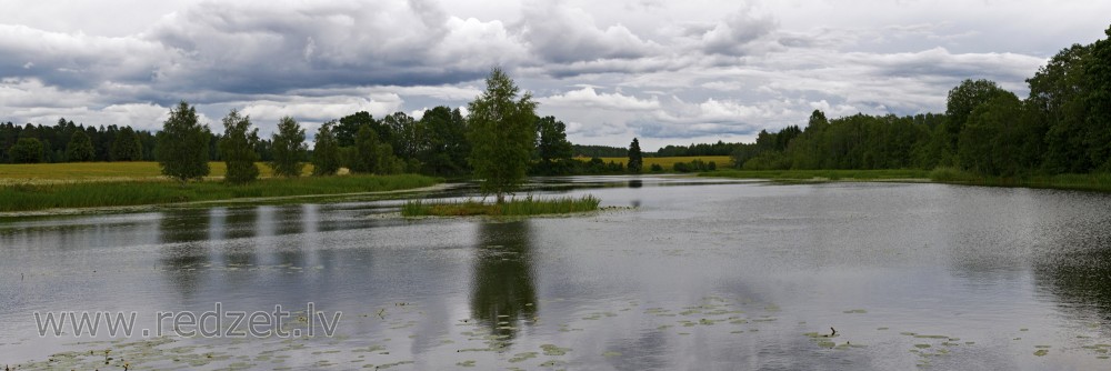 Šķēdes dzirnavezers (Vārmes pag.) Panorāma