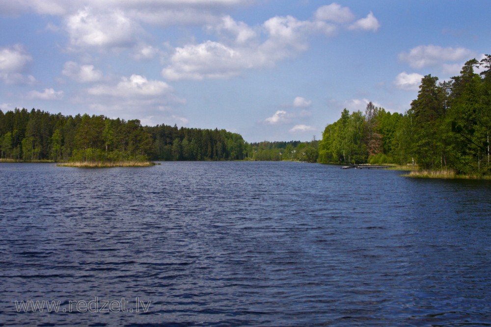 Landscape of Lake Dižiere