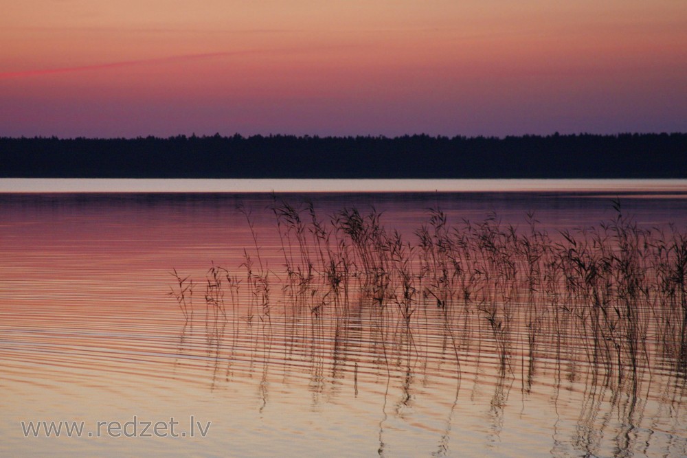 Būšnieku Lake after Sunset