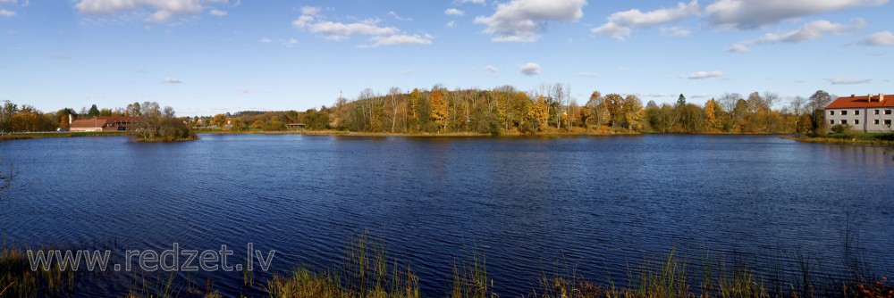 Ēdoles dzirnavezera panorāma