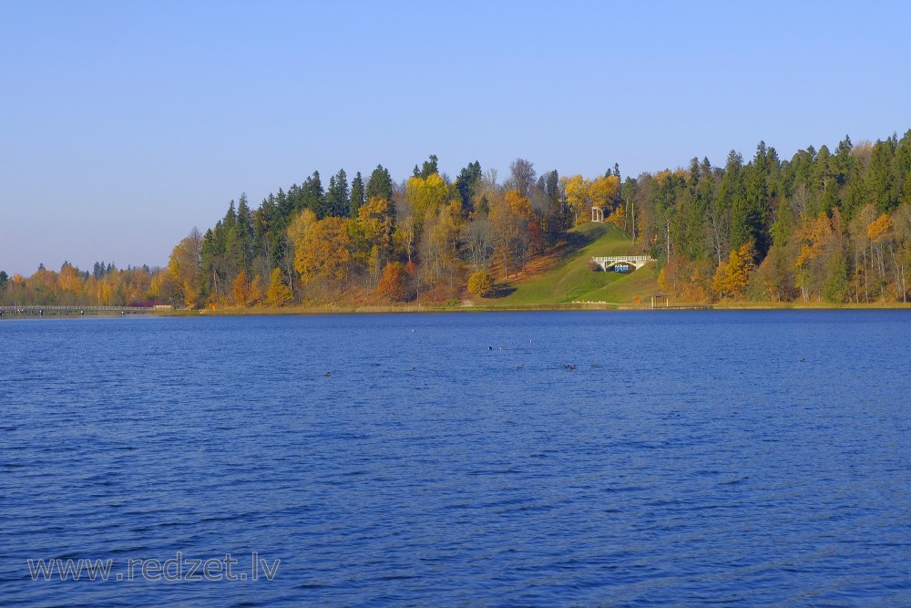 View of the Temple Hill in Autumn, Latvia