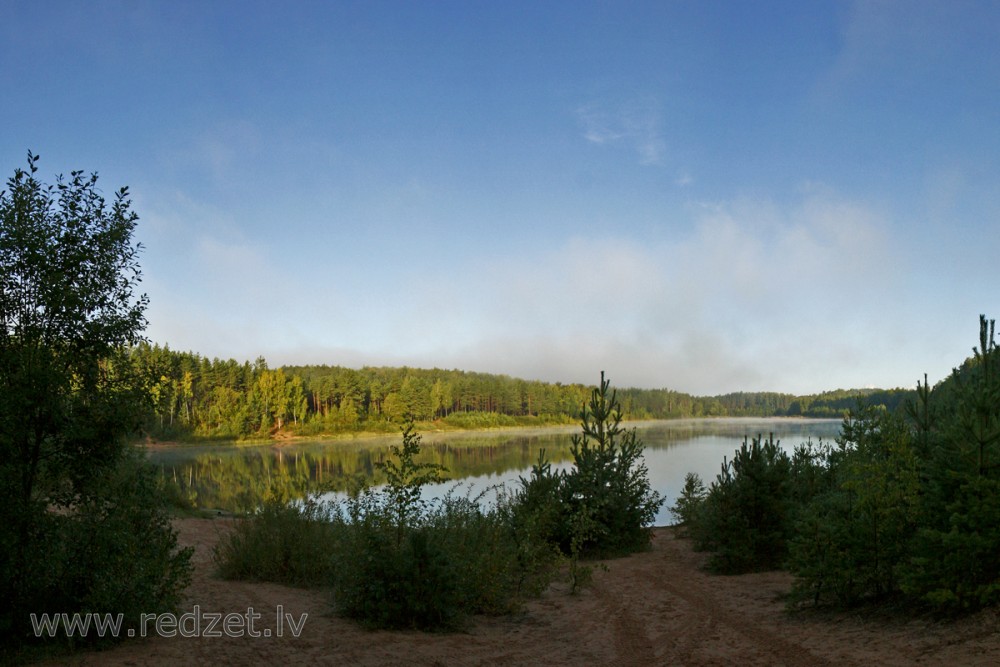 Dubkalnu quarry Landscape in Morning