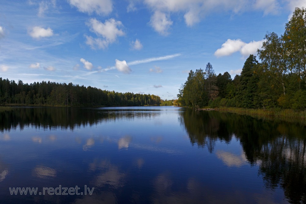 Landscape of Lake Dižiere
