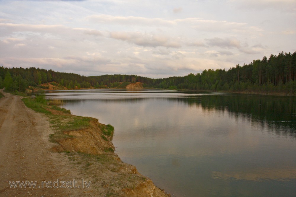 Dubkalnu quarry Evening Landscape