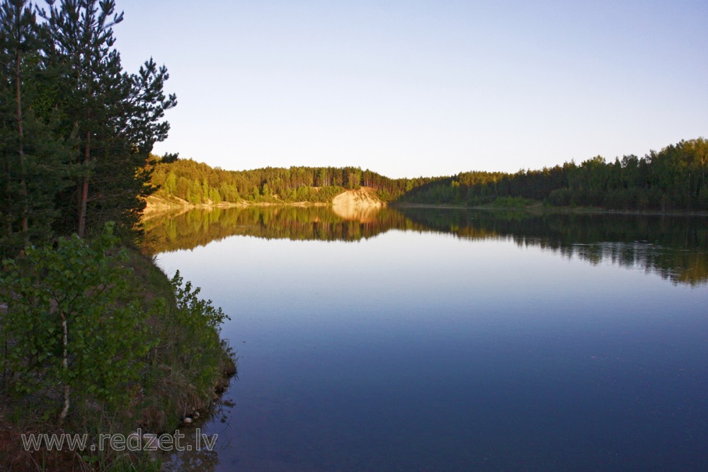 Dubkalnu quarry Landscape in Morning