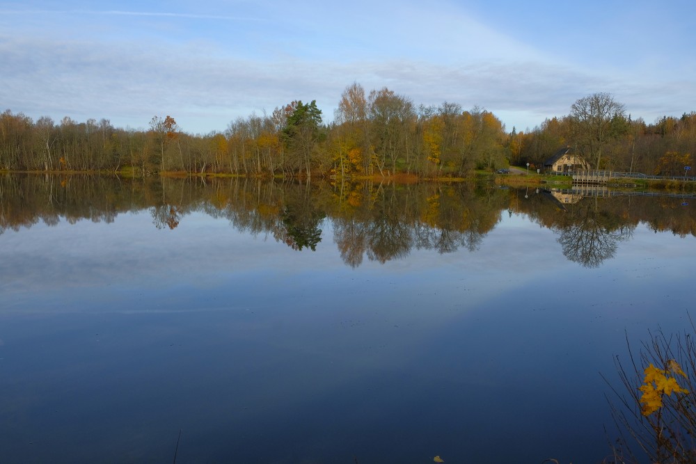 Autumn Landscape of the Rudbārži Mill-lake