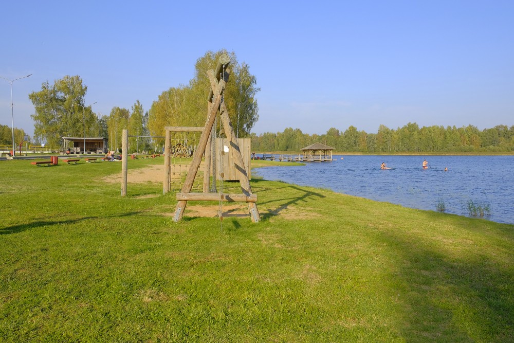 Beach of the Lake Sasmaka