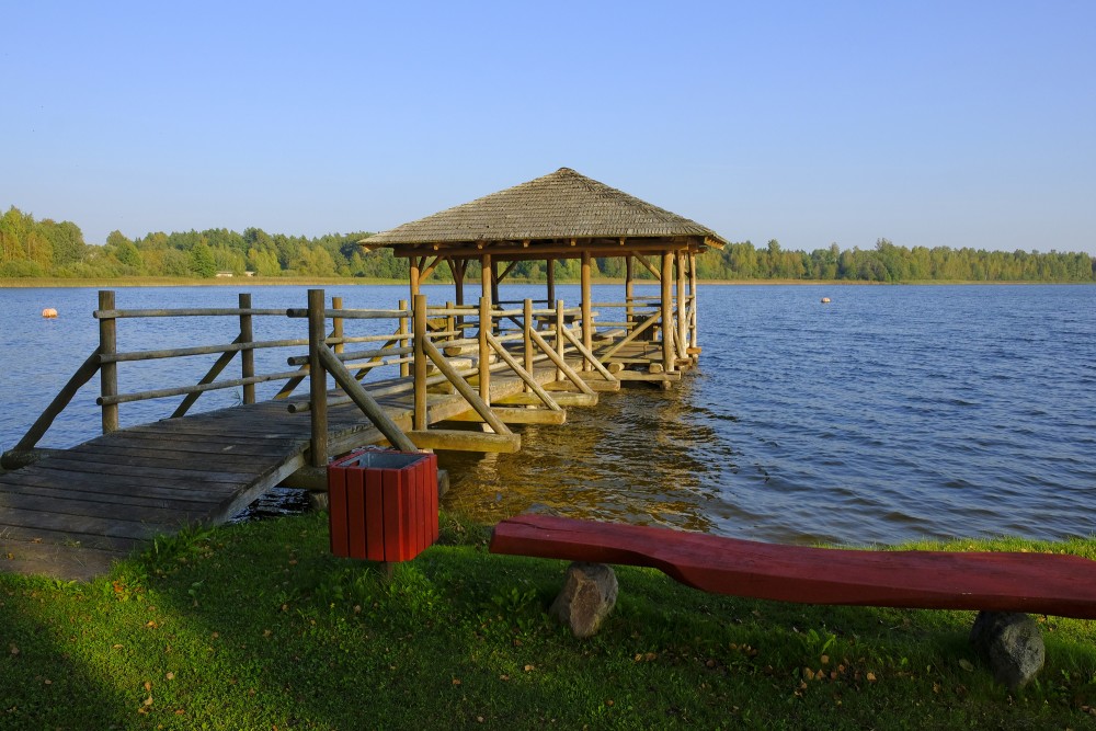 Beach of the Lake Sasmaka