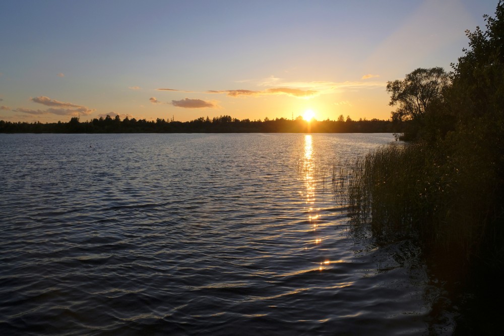 Sunset at the Dolomite Quarry Reservoir