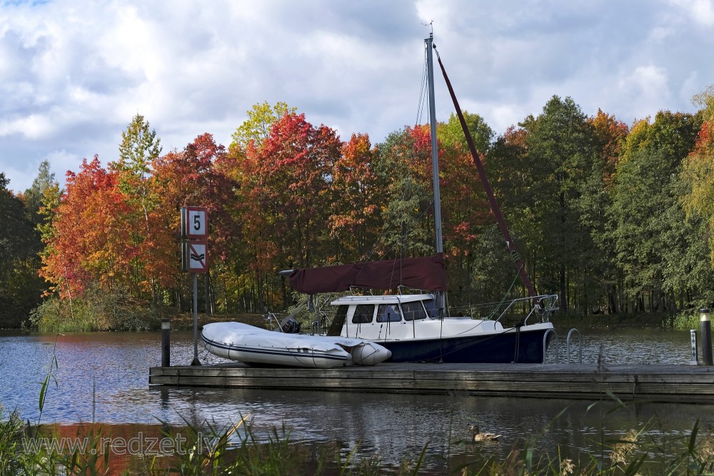 Yacht at apartment house "Iecavkrasti" yacht berth