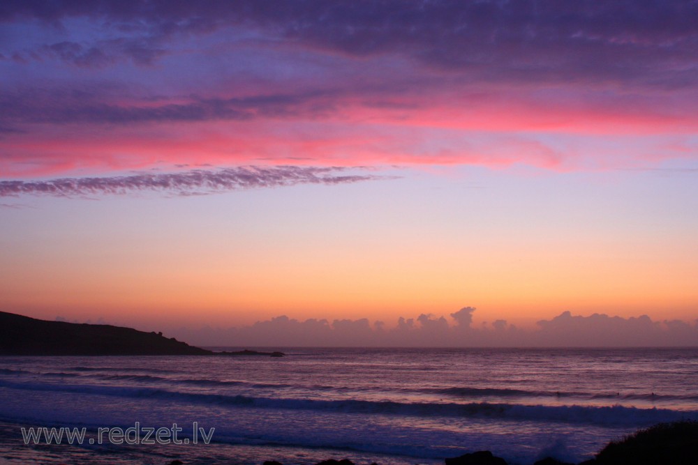 Porthmeor beach Sunset, St. Ives, Cornwall