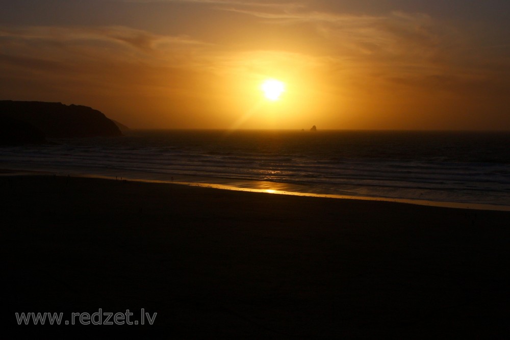 Sunset Landscape at St. Ives Beach