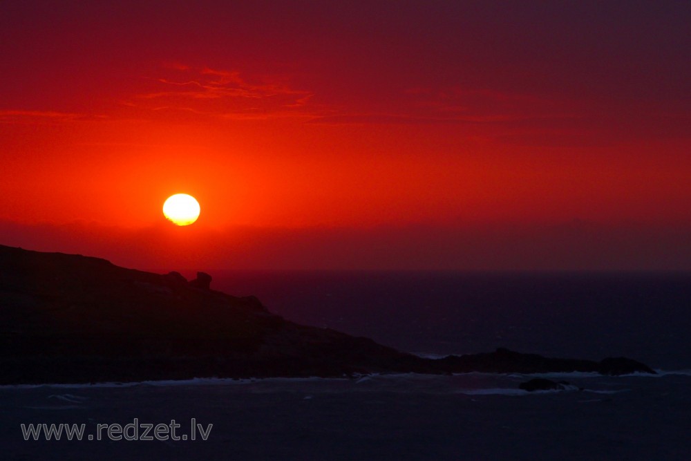 Sunset Landscape near St. Ives