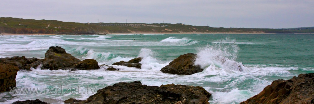 St Ives līcis, austumu piekrastes pludmale