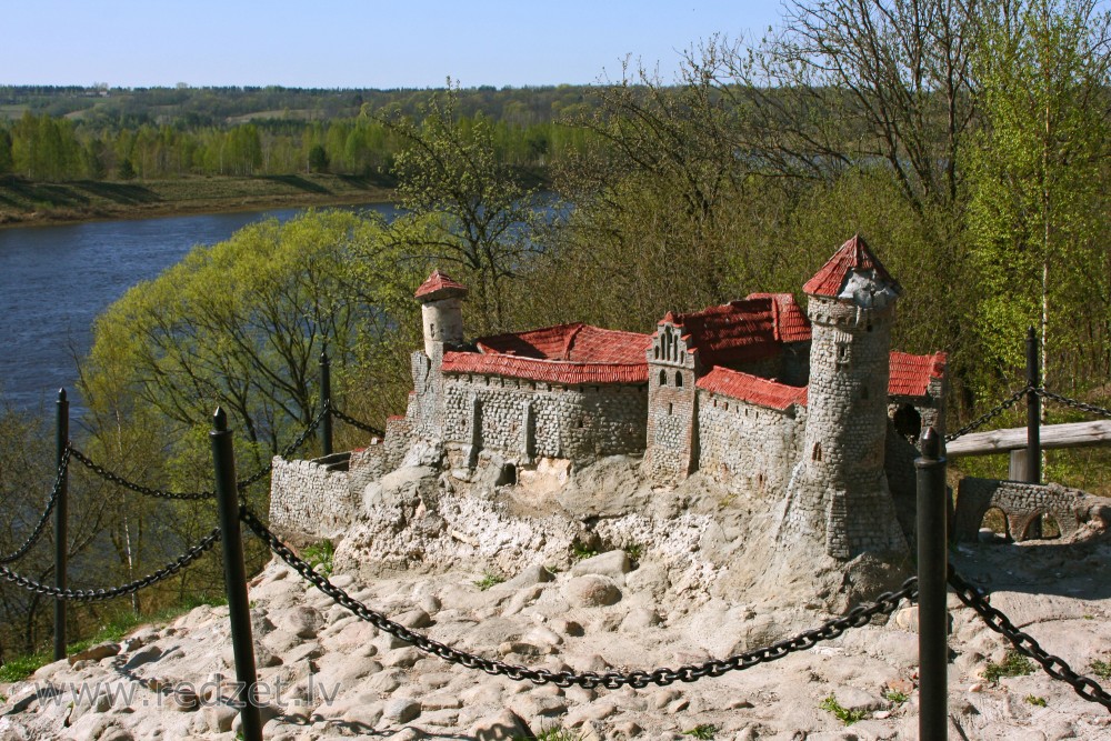 Dinaburg castle model, Latvia