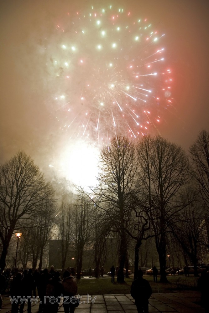 Jaungada salūts Ventspilī