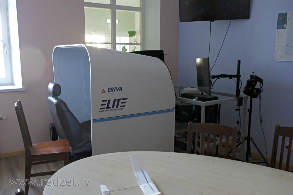 Flight simulator at Barbele Boys School ''Roots and Wings''