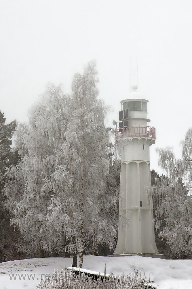 Mērsrags lighthouse in Winter, Latvia