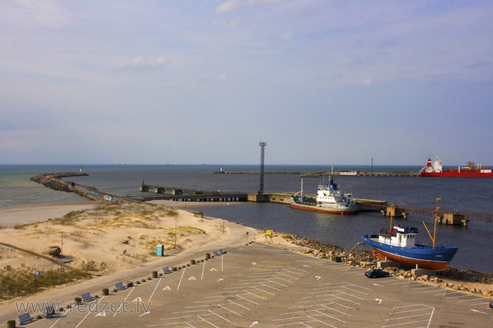 Ventspils South Pier in Ventspils, Latvia