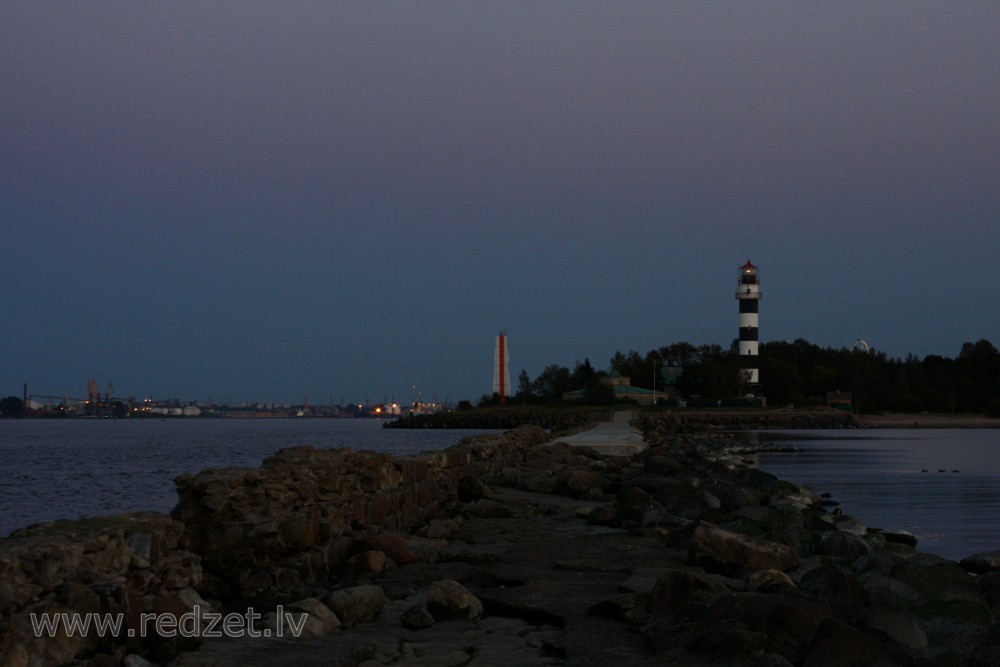 Daugavgriva pier After Sunset