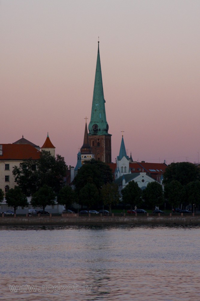 Cathedral Basilica of St. James in Evening, Riga