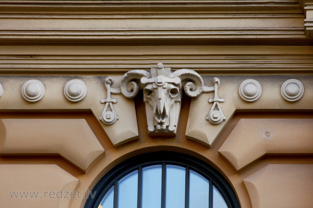 Art Nouveau Decorative Element of the Facade