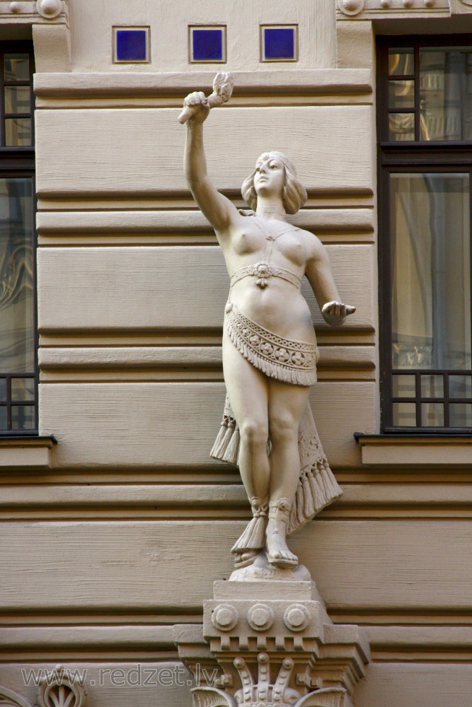 Historical Building with Sculptures on the Facade